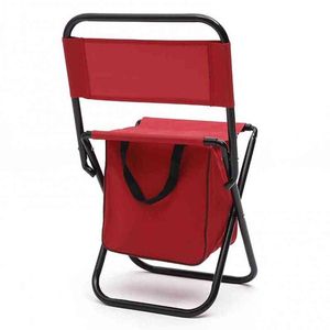 Muebles de campamento Silla de pesca plegable para acampar Taburete Mochila portátil Bolsa de picnic Bolsa de senderismo 0909