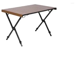 Camp Furniture Vouwcampingtafel Verstelbare hoogte 4-6 Persoon Lichtgewicht aluminium roll-up voor buiten