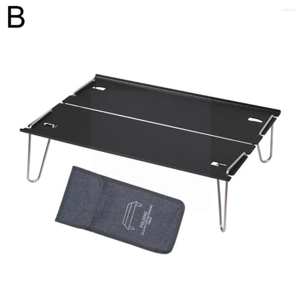 Camp Furniture Pliant Camping Table pour randonnée en acier en acier portable Portable Picnic Mini bureau de bureau extérieur produit Z5d4