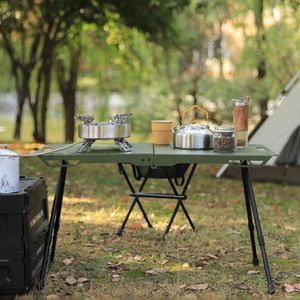 Meubles de Camping pliants, pieds de Table de Camping, établi en métal, bricolage café, équipement à hauteur réglable, voyage en plein air