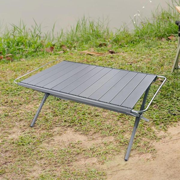 Mobilier de Camp Table de Camping pliante voyage en alliage d'aluminium avec sac de transport pique-nique pliable pour jardin plage barbecue Patio extérieur