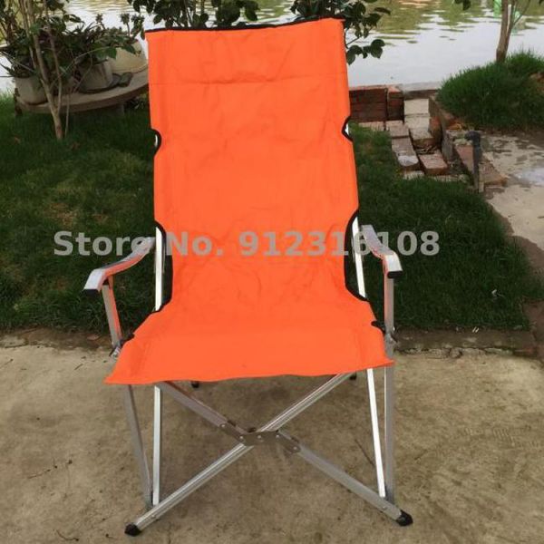 Meubles de Camp chaise pliante loisirs Camping sortie d'usine directeur en aluminium Double tissu