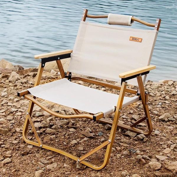 Mobilier De Camping tabouret pliant chaises De plage en métal Camping Portable ultraléger Patio voyage Silla De Playa en plein air QF50OC