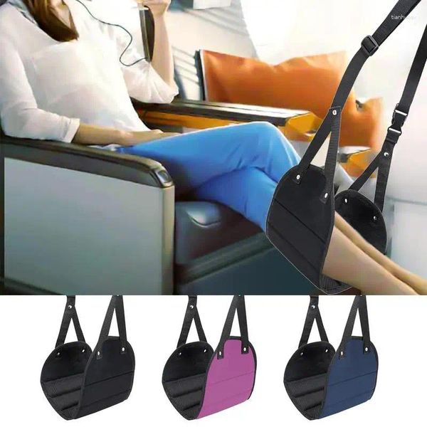 Camp Mobrehip Hammock para avión Viajamiento de vuelo ajustable Descanso de soporte de soporte de pierna simple