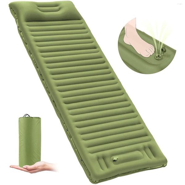 Camp Meubles Pump Pump gonflable Salon extérieur Chaise de camping portable Place pliable plage adulte de loisirs en nylon Air Matelas