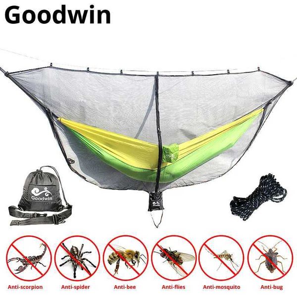 Camp Furniture Hammock Bug Net Ultralight Mosquito Net Outdoor Camping Survival Hamacs Netting 340 * 140cm 0,88 LBS Fast Easy Configuration Y240423