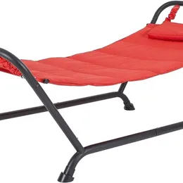 Hamac de meubles de Camp, Portable, robuste, avec support, oreiller d'extérieur, multicolore, 90.55 pouces
