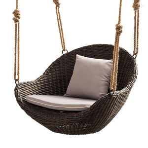 Kampmeubilair Opknoping Mand Stoel Indoor Schommel Thuis Balkon Vrije tijd Lazy Rotan Hangmat Schommelstoel Outdoor Cradle