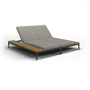 Kampmeubilair Hoogwaardige Moderne Outdoor Garden Chaise Lounger Patio Zon Lounge Bank Bust Bunbed strandstoel