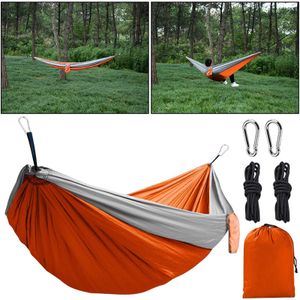 Camp Meubles High Strength Fabric Parachute Hamac Portable Camping extérieur lit Swing Lit avec matériau en nylon Single ou double parapluie tissu CAM Y240423