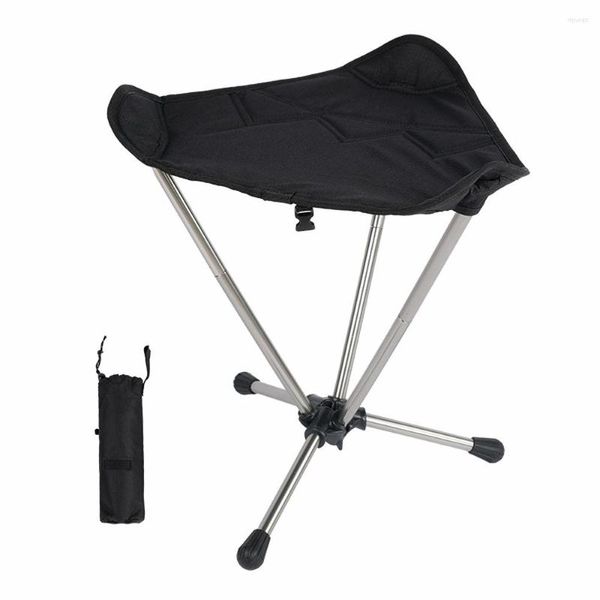 Camp Furniture HooRu Tabouret de Camping Pliant Pique-Nique en Plein air Chaise de pêche de Plage avec Sac de Transport Mini Outil de siège léger Portable pour