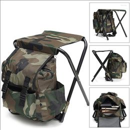 Mobilier de camp loisirs en plein air portable alpinisme sac à dos chaise pliable tabouret de pêche robuste et confortable tuyau de fer de 16 mm randonnée