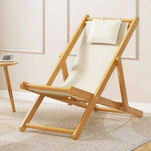 Muebles de campamento Ocio Silla plegable de madera maciza para acampar Tumbonas de oficina portátiles al aire libre Cama Multifuncional Sillas de playa convenientes