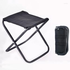 Chaise pliante extérieure Portable haute Durable légère de meubles de Camp avec le siège de tabouret en aluminium de pli de sac pêche pique-nique Camping