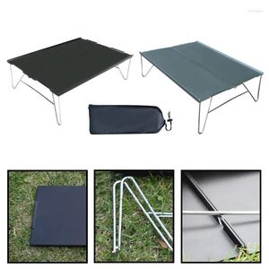 Muebles de campamento, mesas de aluminio ligeras, mesa de viaje impermeable superior, plegable, para acampar, lado plegable portátil