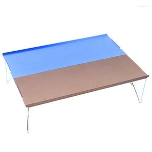 Muebles de campamento Mini mesa plegable al aire libre portátil ultraligero aleación de aluminio plegable escritorio de pesca para acampar