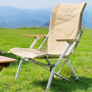 Meubles de camp chaise de plage en métal minimaliste à l'extérieur noir petites chaises mobiles multifonctions tabouret Silla Playa meubles