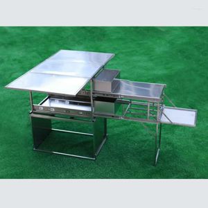 Mobilier de camping, cuisine mobile, véhicule de voyage, table pliante d'extérieur, ustensiles de camping, équipement portable sur le terrain, fournitures de pique-nique