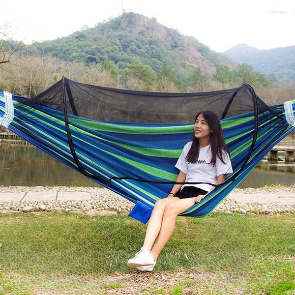 Camp Furniture Mosquito Net Camping Hamacs Sleepable Portable Rest Babytouriste Beach Sunshade Rede de Descanso Outdoor