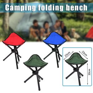 Mobilier de camp alpinisme tabouret à trois jambes banc de Camping pliant chaise de pêche Portable pour SDF-SHIP
