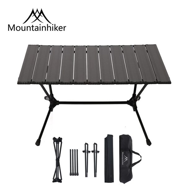 Camp Furniture Mountainhiker Aluminium Camping Portable Pliant Table Picnic BBQ TABLES EXTÉRIEURES MEUBLES CHEMINATION RÉTRACTIVE Tableau touriste de voyage 230404