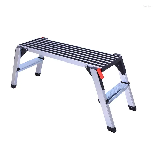 Mobilier de camping tabouret pliant multifonctionnel en alliage d'aluminium, Station de lavage de voiture Portable, bande épaisse, échelle de ménage antidérapante