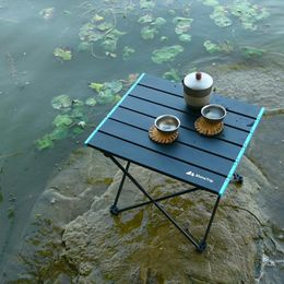 Muebles de campamento, escritorio plegable multifuncional para acampar al aire libre, muebles de mesa portátiles para barbacoa de aleación de aluminio