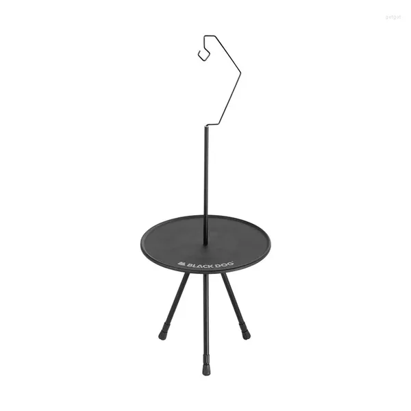 NaturehikeBlackdog Table d'appoint portative d'extérieur, petit support rond et léger en alliage d'aluminium pour lampe à thé de loisirs