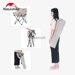 Camp Furniture Naturehike Outdoor 600D Oxford Tabouret Chaise longue pliante Fauteuil de pêche BBQ Camping Moon Chaises Support inclinable 90 kg YQ240315