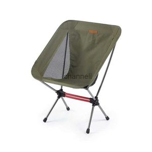 Mobilier de camp nouvelle mise à niveau élargie chaise pliante extérieure Portable loisirs croquis plage Camping pêche en alliage d'aluminium chaise de lune YQ240315