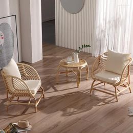 Kampmeubilair Nordic Rotan Strandstoelen Balkon Binnenplaats Buiten Vrije tijd Creatieve Rugleuning Stoel Designer Terras