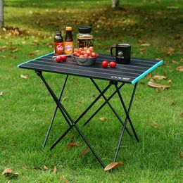 Plaque portative de barbecue de pique-nique de table pliante extérieure d'alliage d'aluminium de meubles de camp