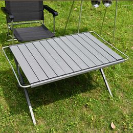 Mobilier de Camp, Table d'extérieur en alliage d'aluminium, rouleau d'œufs de Camping pliable, pique-nique randonnée, Portable, léger, Barbecue autonome