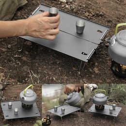 Kampmeubilair Outdoor Aluminium Plaat Tafel Camping Handig Opvouwbare Legering Barbecue Thee Splicing Mini X3f4303I