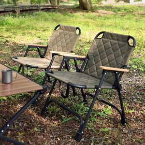 Kampmeubilair Outdoor Campingstoel Dubbele Oxford stoffen klapstoel Veldkamp Vrijetijdsstoel Aluminiumlegering Klapstoel Kampeerbenodigdheden HKD230909