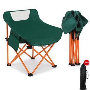 Mobilier de camp Chaise pliante de camping en plein air Chaises de lune d'arc portables Petit tabouret extérieur Chaise de plage résistante au poids Camping léger YQ240315