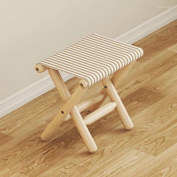 Mobilier de Camping chaise d'extérieur pliante en bois, tabouret de pêche pliable, changement de chaussures de pique-nique, Portable Maza