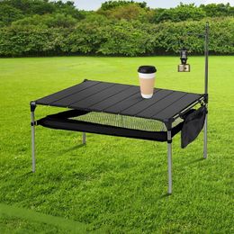 Kampmeubels Outdoor Compacte vouwtafel camping aluminium legering met lichte paal opvouwbare picknickstrand