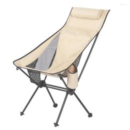 Mobilier de camping chaise de pêche en plein air Portable léger maison siège de jardin voyage randonnée lune pique-nique plage pliant Camping