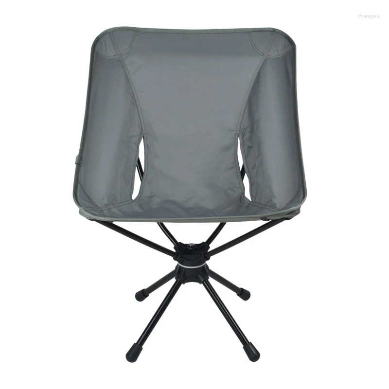 Camp Furniture Outdoor Folding Chair 360° Rotatable Leisure Aluminum Alloy Ultra Lightweight Portable Fishing Camping Rotating Chai