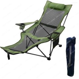 Chaise pliante d'extérieur, mobilier de Camping, plage, Portable, été, maille respirante, Camping pique-nique pêche avec sac de rangement de tasses
