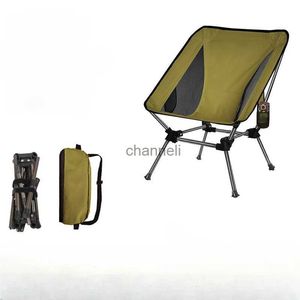 Mobilier de camp chaise pliante extérieure chaise de plage quatre coin lune chaise pique-nique tabouret YQ240315