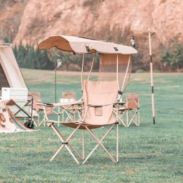Muebles de campamento Silla plegable al aire libre Camping portátil Tela Oxford Alargar asiento Pesca Chaise Cadeira De Praia Sillas