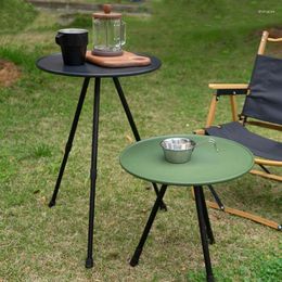 Kampmeubilair buitenvouwen kleine ronde tafel camping draagbaar tillen eenvoudige picknicktuin koffie