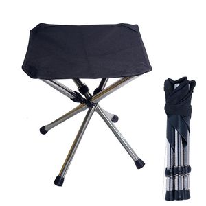 Meubles de Camp tabouret pliant extérieur siège de voyage Portable poids Maximum de 160 KG Camping Mini stockage chaise de pêche 230822