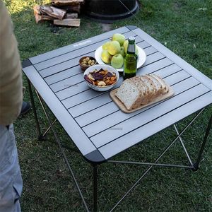 Mobilier de Camping Table pliante d'extérieur, Tables de Camping portables pique-nique en alliage d'aluminium léger carré petit bureau de jardin
