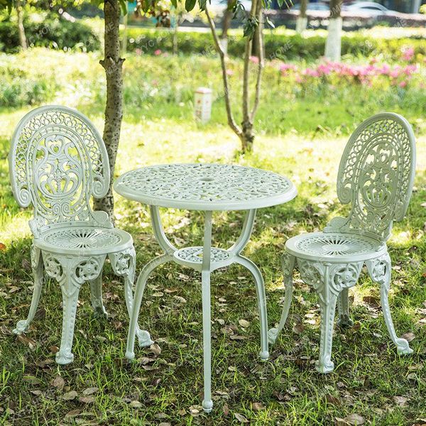 Meubles de camping Tables et chaises en alliage d'aluminium de jardin extérieur Balcon amovible Appartement El Patio Set