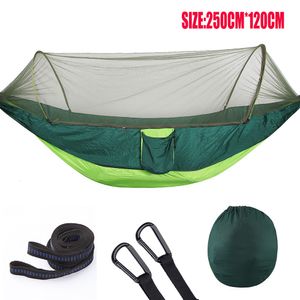Mobilier de Camp hamac extérieur avec moustiquaire Camping balançoire lit suspendu ultraléger touristique dormant 1-2 personne 230905