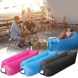 Muebles de campamento Sofá inflable Inflable Camping Padting Sleeping Mattress Ultralight Air Cushion Mat de playa Cama plegable Implaz de agua para viajar 230617