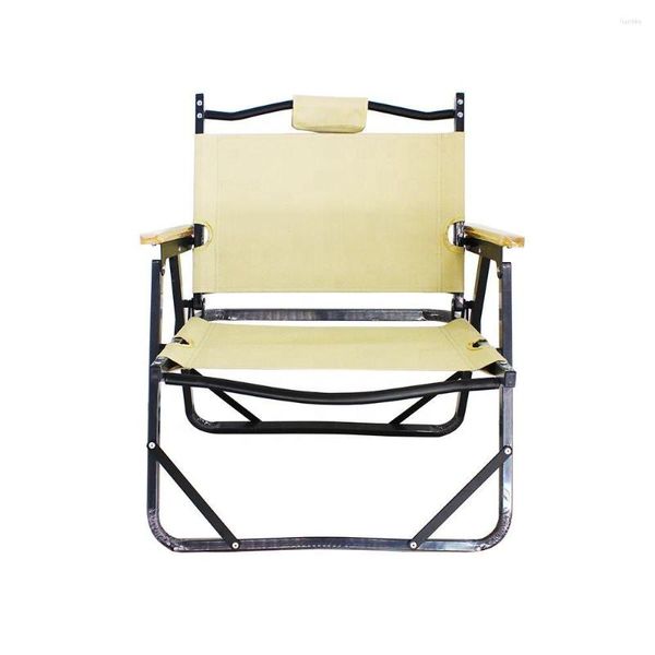 Mobilier de camp extérieur coréen adulte en alliage d'aluminium siège bas chaise de plage pliante en gros Camping loisirs